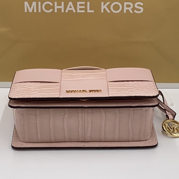 MICHAEL KORS MERCER SM CLUTCH XBODY POWDER BLUSH - Picture 13 of 16